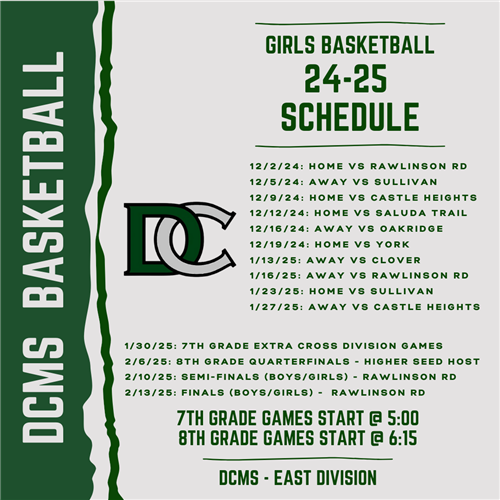 Girls Basketball Schedule